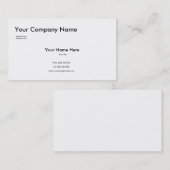 Sjabloon voor witvisitekaartje visitekaartje (Voorkant / Achterkant)