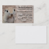 Sjabloon voor woestijn-eekhoorn visitekaartje (Voorkant / Achterkant)