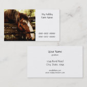 Sjabloon voor zakelijke boerderijen visitekaartje (Voorkant / Achterkant)