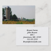 Sjabloon voor zakelijke boerderijen visitekaartje (Voorkant / Achterkant)