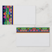 sjabloon voor zakelijke creditcard kleurig patroon visitekaartje (Voorkant / Achterkant)