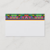 sjabloon voor zakelijke creditcard kleurig patroon visitekaartje (Achterkant)