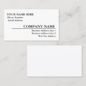 Sjabloon voor zakelijke glanskaart visitekaartje (Voorkant / Achterkant)