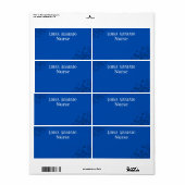 Sjabloon voor zakelijke kaart van professionele ve etiket (Full Sheet)