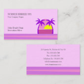 Sjabloon voor zakelijke reisagent visitekaartje (Voorkant / Achterkant)