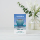 Sjabloon voor zakelijke reiskaart visitekaartje (Staand voorkant)