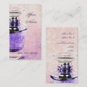 sjabloon voor zakenkaart voor parfumeflessen visitekaartje (Voorkant / Achterkant)