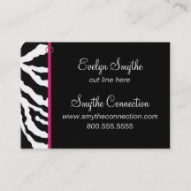 Sjabloon voor Zebra Print Business Card