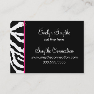 Sjabloon voor Zebra Print Business Card Visitekaartje