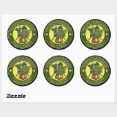 Sjabloon voor zelfgemaakte Dilly Beans-artikabel Ronde Sticker (Vel)