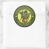 Sjabloon voor zelfgemaakte Dilly Beans-artikabel Ronde Sticker (Tas)