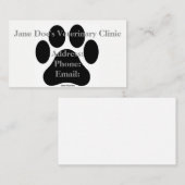 Sjabloon voor zwart-witafdrukken visitekaartje (Voorkant / Achterkant)