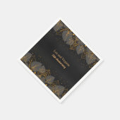 Sjabloon voor zwarte en goudvullingen servet (Hoek)