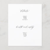 Sjabloon voor zwarte en witte bruiloft (Achterkant)