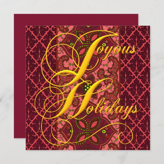 Sjabloon vrolijke feestdagen (Voorkant / Achterkant)