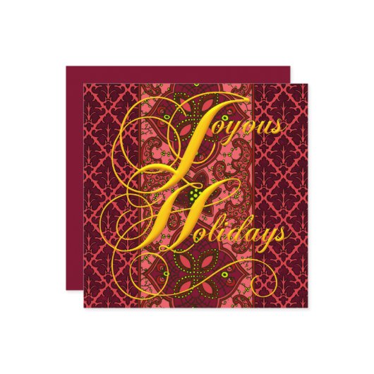 Sjabloon vrolijke feestdagen (Voorkant / Achterkant in situ)