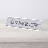 SJABLOON VULDE DESK NAME BORD BUREAU NAAMBORDJE (Voorkant)