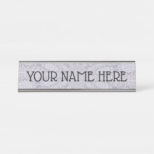 SJABLOON VULDE DESK NAME BORD BUREAU NAAMBORDJE (Voorkant)