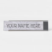 SJABLOON VULDE DESK NAME BORD BUREAU NAAMBORDJE (Voorkant)
