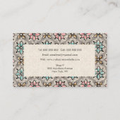 Sjabloon  Wallpaper Pattern Hair Stylist Visitekaartje (Achterkant)