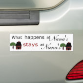Sjabloon: Wat gebeurt er bij ...Stays bij... Bumpersticker (Op auto)