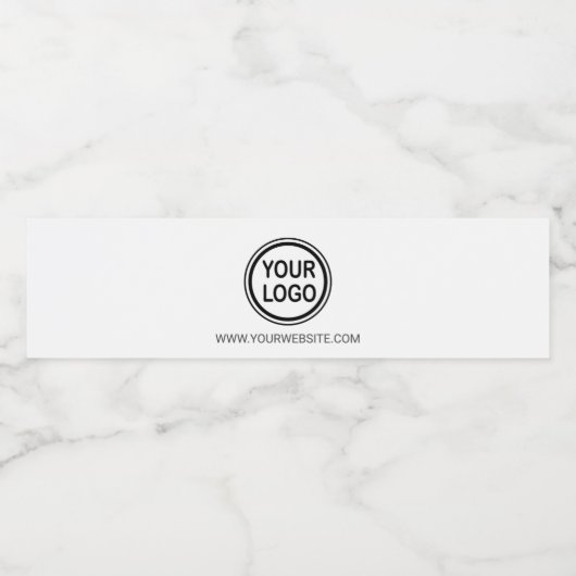 Sjabloon Water flesje voor eigen gebruik voor merk Waterfles Etiket (Enkel label)