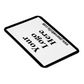 Sjabloon: Website zwart-wit en uw Logo hier Magneet (Rechterzijde)