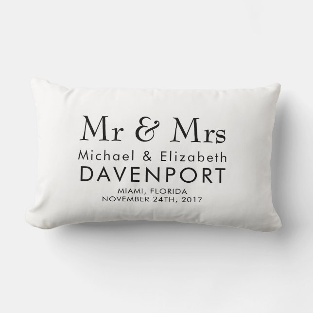 Sjabloon Wedding Pillow Kussen (Voorkant)