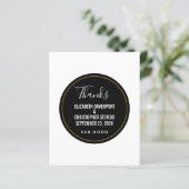 Sjabloon WEDING BEDANKT (Staand voorkant)