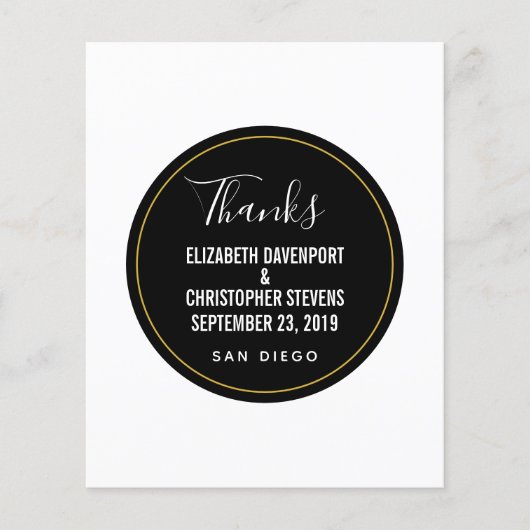 Sjabloon WEDING BEDANKT (Voorkant)