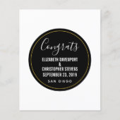 Sjabloon WEDING CONGRATS (Voorkant)