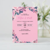SJABLOON WEDING INVITATIES ONLINE ELEGANTE STROOM (Staand voorkant)