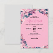 SJABLOON WEDING INVITATIES ONLINE ELEGANTE STROOM (Voorkant / Achterkant)