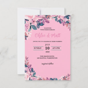SJABLOON WEDING INVITATIES ONLINE ELEGANTE STROOM