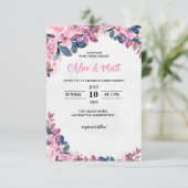 SJABLOON WEDING INVITATIES ONLINE ELEGANTE STROOM (Staand voorkant)