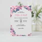 SJABLOON WEDING INVITATIES ONLINE ELEGANTE STROOM (Staand voorkant)