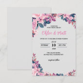 SJABLOON WEDING INVITATIES ONLINE ELEGANTE STROOM (Voorkant / Achterkant)