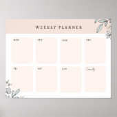 Sjabloon weekplanning poster (Voorkant)