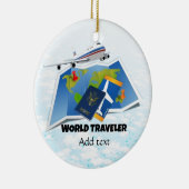 Sjabloon wereldreiziger keramisch ornament (Rechts)
