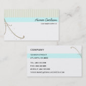 Sjabloon wervelkolom en strips visitekaartje (Voorkant / Achterkant)