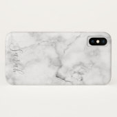 Sjabloon White Marble Pattern iPhone XS Hoesje (Achterkant (horizontaal))