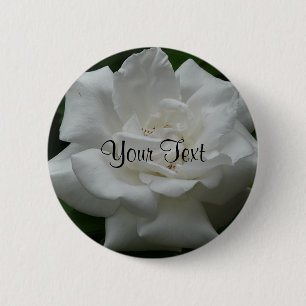 Sjabloon White Rose Ronde Button 5,7 Cm