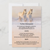 Sjabloon winterpaard Bachelorette Weekend Program Kaart (Achterkant)