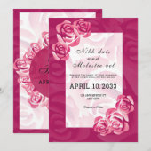 Sjabloon winterweddenschap Editable Party Kaart (Voorkant / Achterkant)