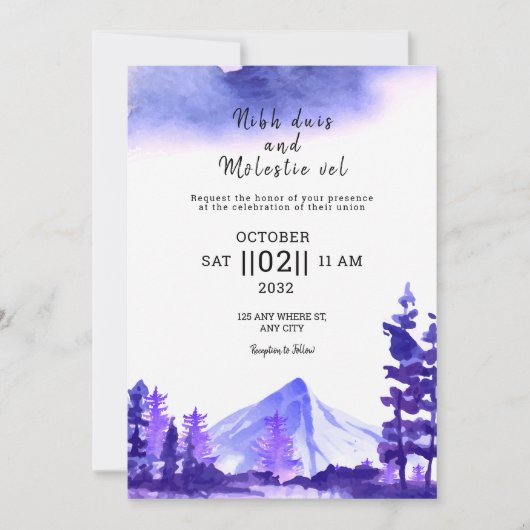 Sjabloon winterweddenschappen kaart (Voorkant)