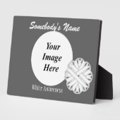 Sjabloon wit bloemlint door Kenneth Yoncich Fotoplaat (Zijkant)