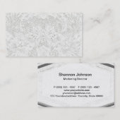 Sjabloon - witte achtergrond visitekaartje (Voorkant / Achterkant)