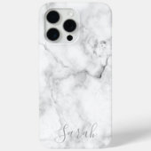 Sjabloon Witte Marmeren Patroon iPhone Case (Achterkant)