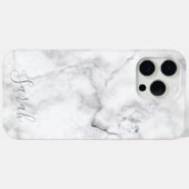 Sjabloon Witte Marmeren Patroon iPhone Case (Achterkant (horizontaal))