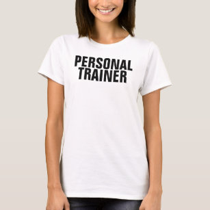 Sjabloon Womens Gym Fitness Personal Trainer T-shirt